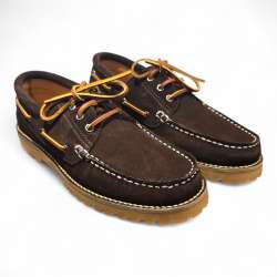 ZAPATOS NAUTICOS HOMBRE SERRAJE SUELA GRUESA MARRON MARR?N