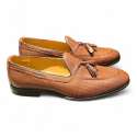 ZAPATOS HOMBRE MOCASIN VESTIR PIEL GRABADA CUERO CUERO