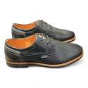 ZAPATOS HOMBRE BLUCHER PIEL GRABADA NEGRO NEGRO