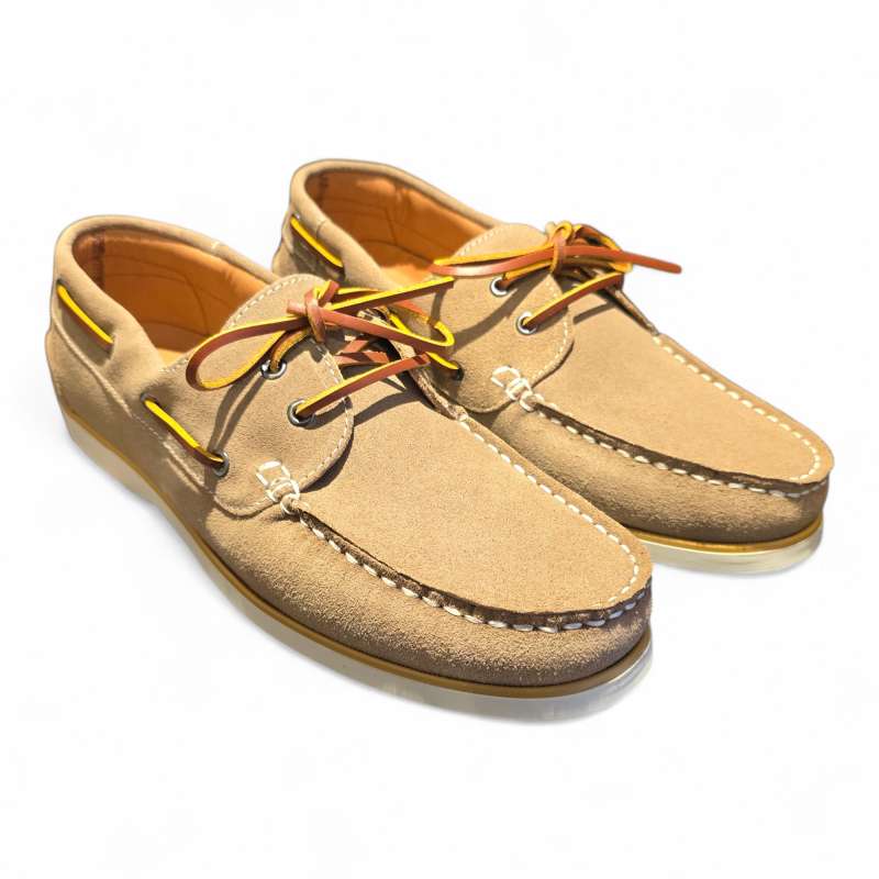 ZAPATOS HOMBRE NAUTICOS SERRAJE BEIG BEIGE