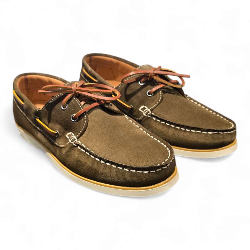 ZAPATOS HOMBRE NAUTICOS SERRAJE KAKI KAKI