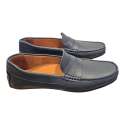 MOCASIN DE PIEL DE HOMBRE ESTILO DRIVER ANTIFAZ MARINO
