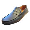 MOCASIN DE PIEL DE HOMBRE ESTILO DRIVER ANTIFAZ MARINO