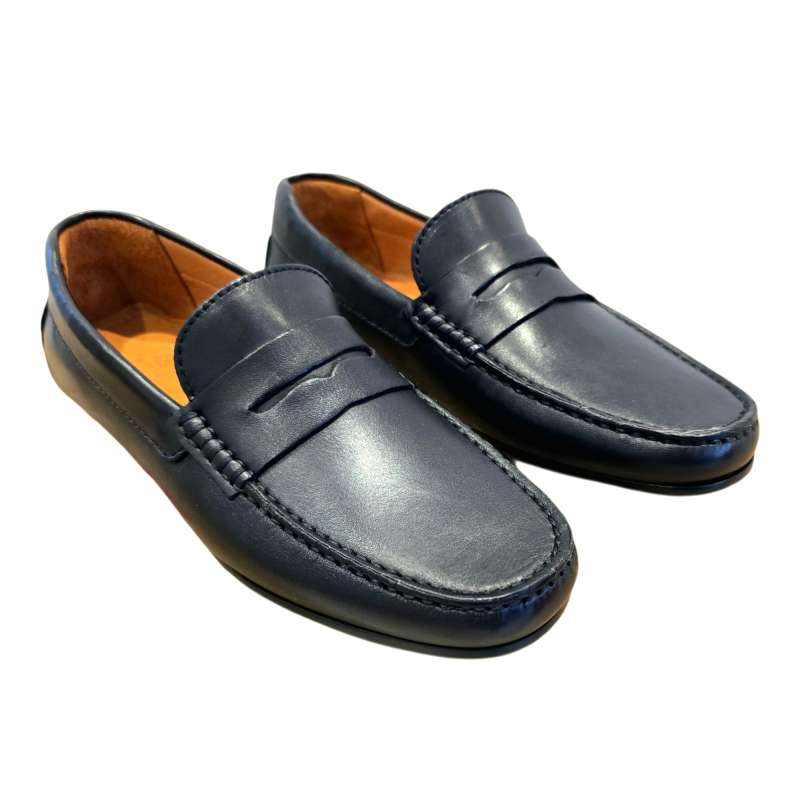MOCASIN DE PIEL DE HOMBRE ESTILO DRIVER ANTIFAZ NEGRO