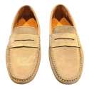 MOCASIN DE PIEL DE HOMBRE ESTILO DRIVER ANTIFAZ BEIGE
