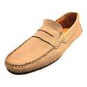 MOCASIN DE PIEL DE HOMBRE ESTILO DRIVER ANTIFAZ BEIGE