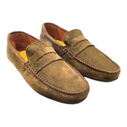 MOCASIN DE PIEL DE HOMBRE ESTILO DRIVER ANTIFAZ KAKI