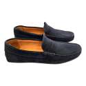 MOCASIN DE PIEL DE HOMBRE ESTILO DRIVER ANTIFAZ MARINO