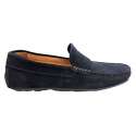 MOCASIN DE PIEL DE HOMBRE ESTILO DRIVER ANTIFAZ MARINO