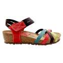 SANDALIA PLANTA BIO CUNA MUJER INTER-BIOS ROJO ROJO